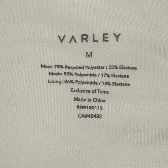 Varley Elegant White Sports Bra - Picture 8 of 9